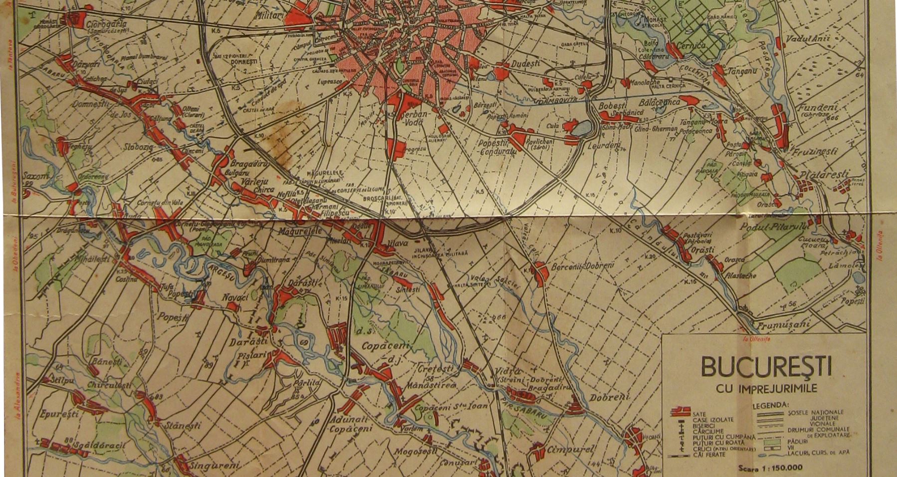berceni - 1934 - drumuri comunale exploatare