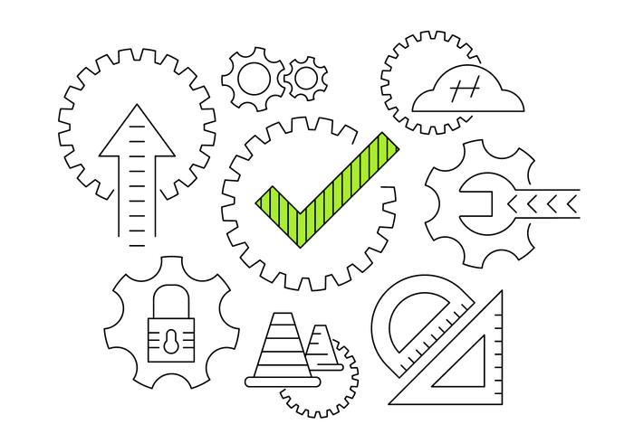 working-gear-vector-icons