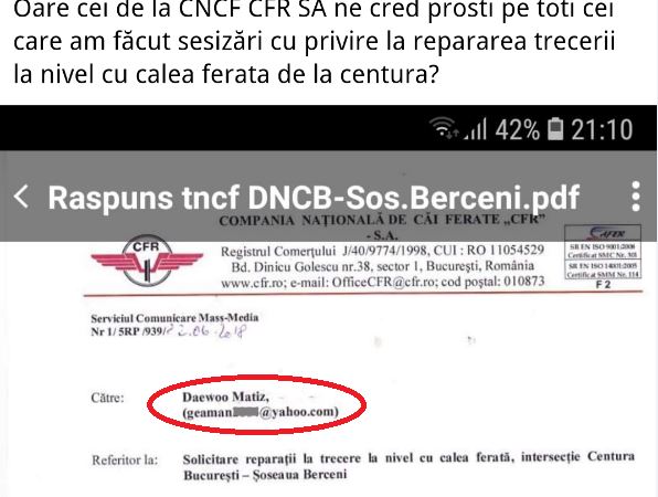 gluma - CFR vorbeste cu un Daewoo Matiz