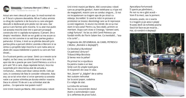 inundatii - August 02 - 2 plimbare romantica prin balta parcarii