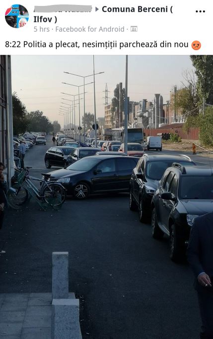 parcare pe interzis - acuze 4 - jigneste pe altii dar ea a parcat pe trotuar