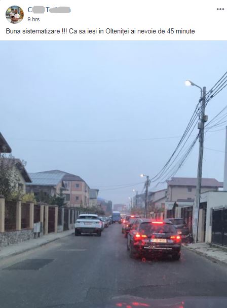 sistematizare negandita - Popesti Leordeni - 20181106 - 45 min doar sa iasa la bulevard
