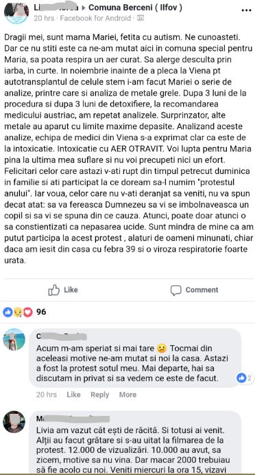 fetita cu autism afectata aerul otravit
